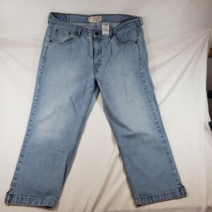 Signature By Levi‎ Strauss Womens Ankle Stretch Denim Jeans 16 Light Wash